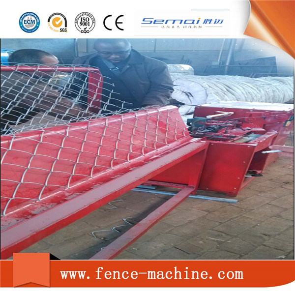 Automatic PVC and Galvanized Chain Link Wire Mesh Fence Making Machine Supplier