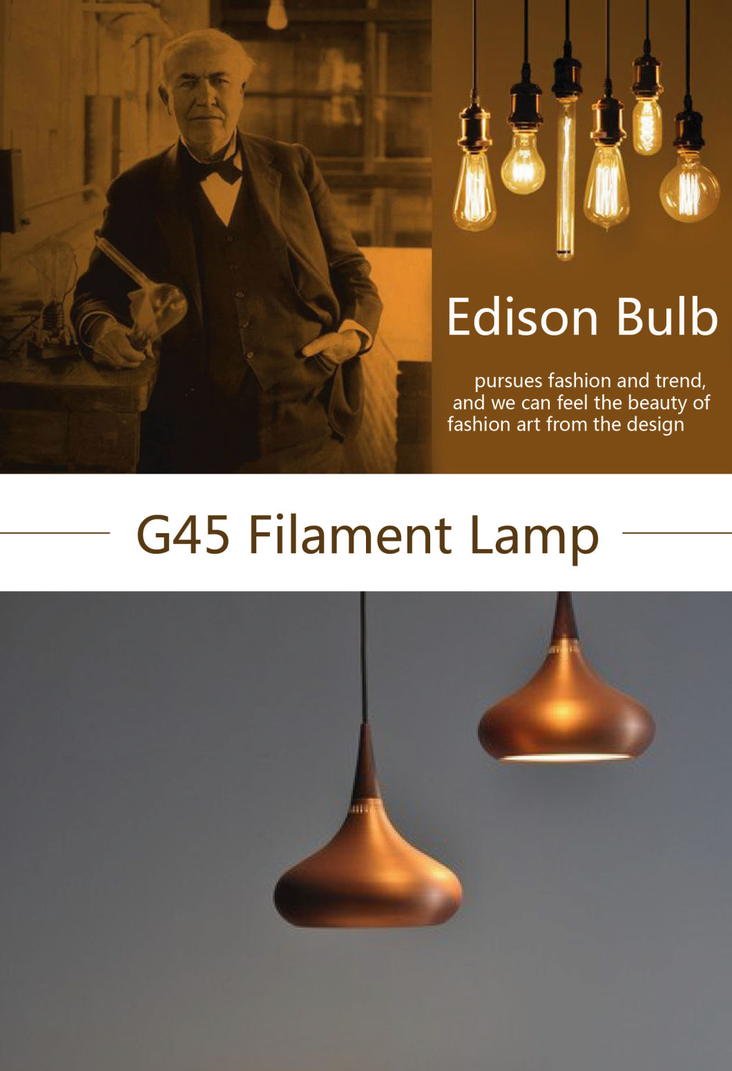 4W 400 Lumen G45 Filament LED GLS Energy Saving Lamp