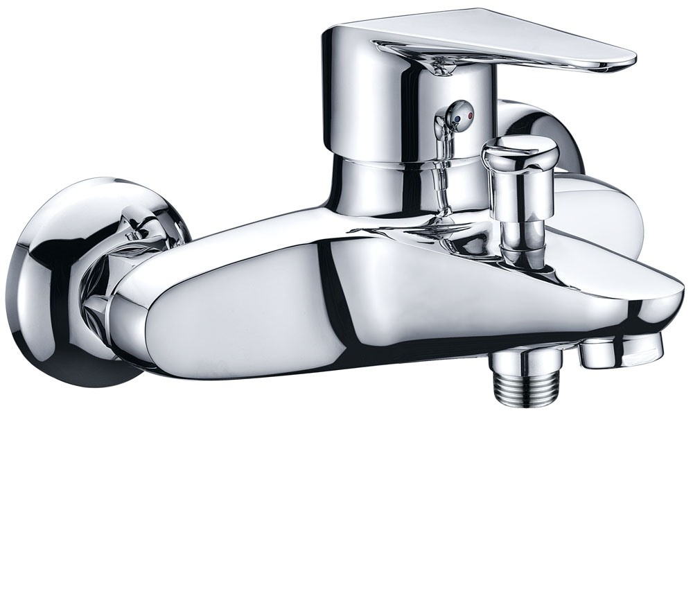 Chrome Wall Mounted Shower Faucet Set