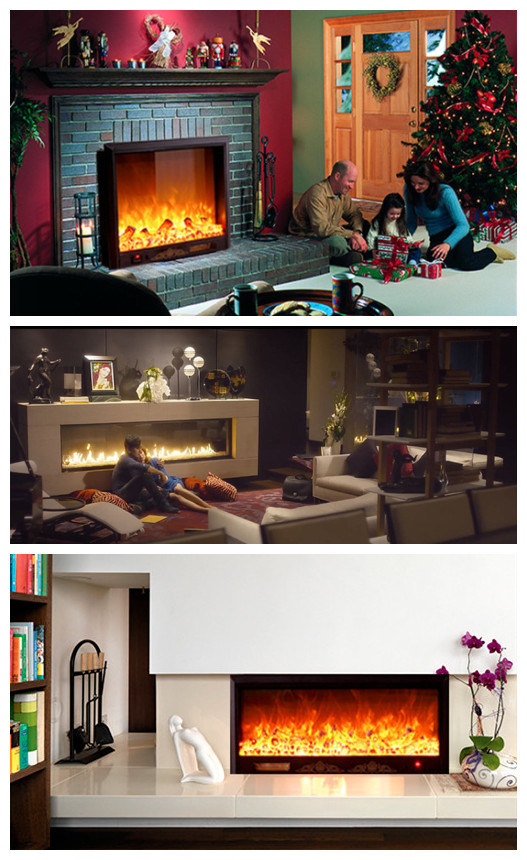 Hotel Furniture LED Lights Electric Flame Fireplace (A-804)