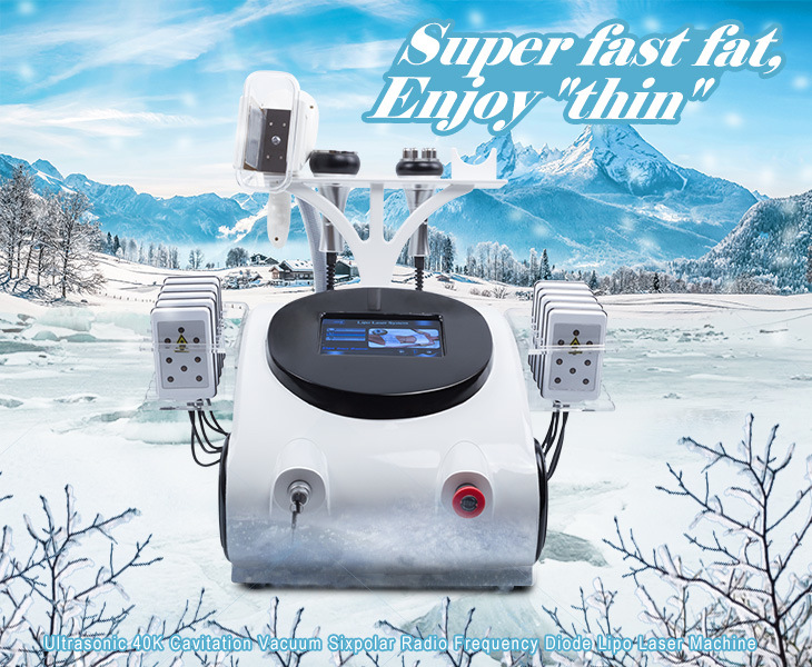 Beauty Equipment for Body Slimming Cryolipolysis Lipo Laser Cavitation RF Weight Loss Machine