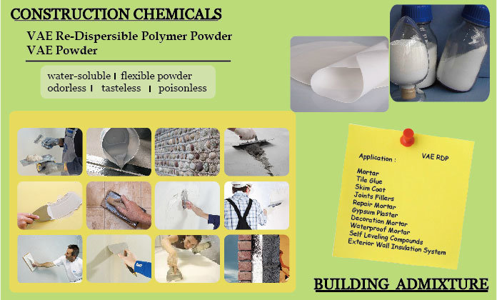 Vae Redispersible EVA Polymer Powders Construction Additive Used
