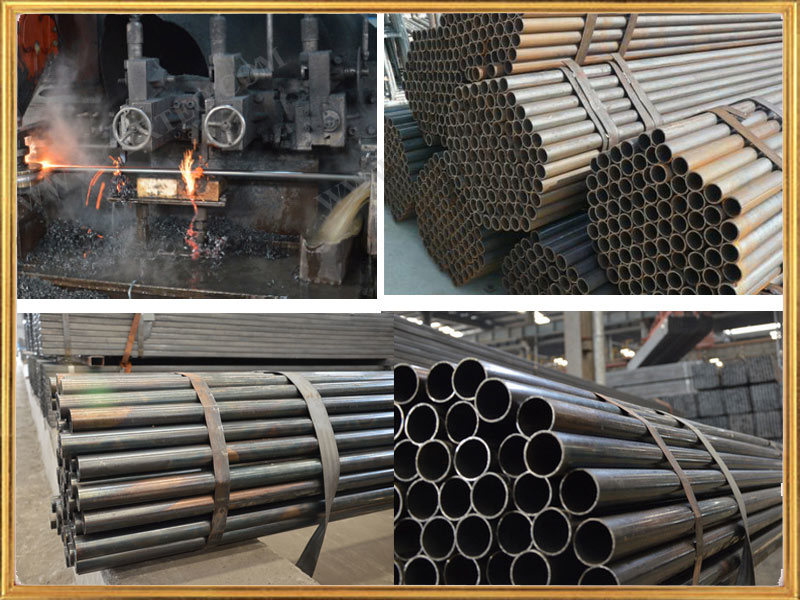 ERW Welded Mild Steel Black Round Pipe for Construction