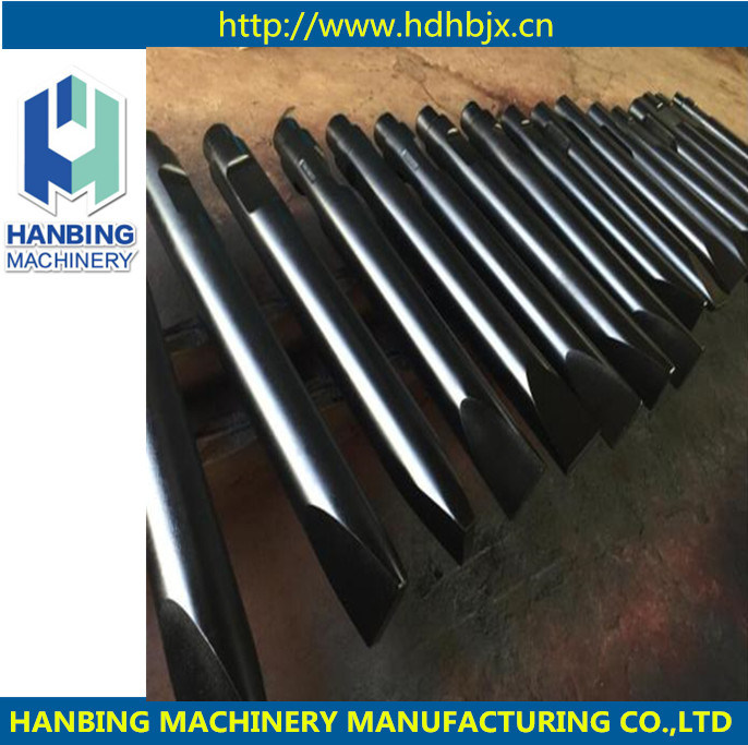 Cincel hidráulico martillo rompe rocas / cónico / pirámide / herramientas contundentes