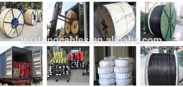 LV/Mv Copper/Aluminum Core Aerial Bundled Cables XLPE Insulated Triplex ABC Cable 15kv