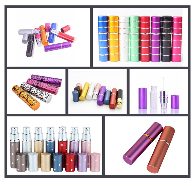 Hot Sales Aluminum Pump Spray Mist Cap Rectangular Perfume Glass Bottle 50ml for Cosmetic