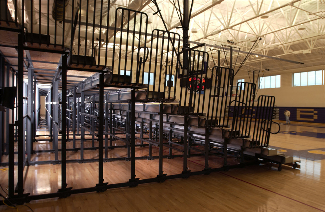 Telescopic Seating Retractable Gym Bleachers Indoor Gym Bleachers