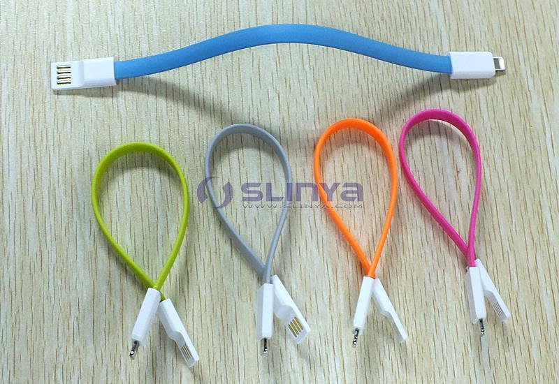 22.5mm USB Flat Lightning Clip Connector 8 Pin Magnetic Cable for iPhone 7 Plus 6 6plus 5 iPad Mini 3 4 Air 1 2 iPad PRO