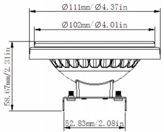 40/60 Degree GU10 AR111 LED Spot Light with 12V or 100-240V 18W