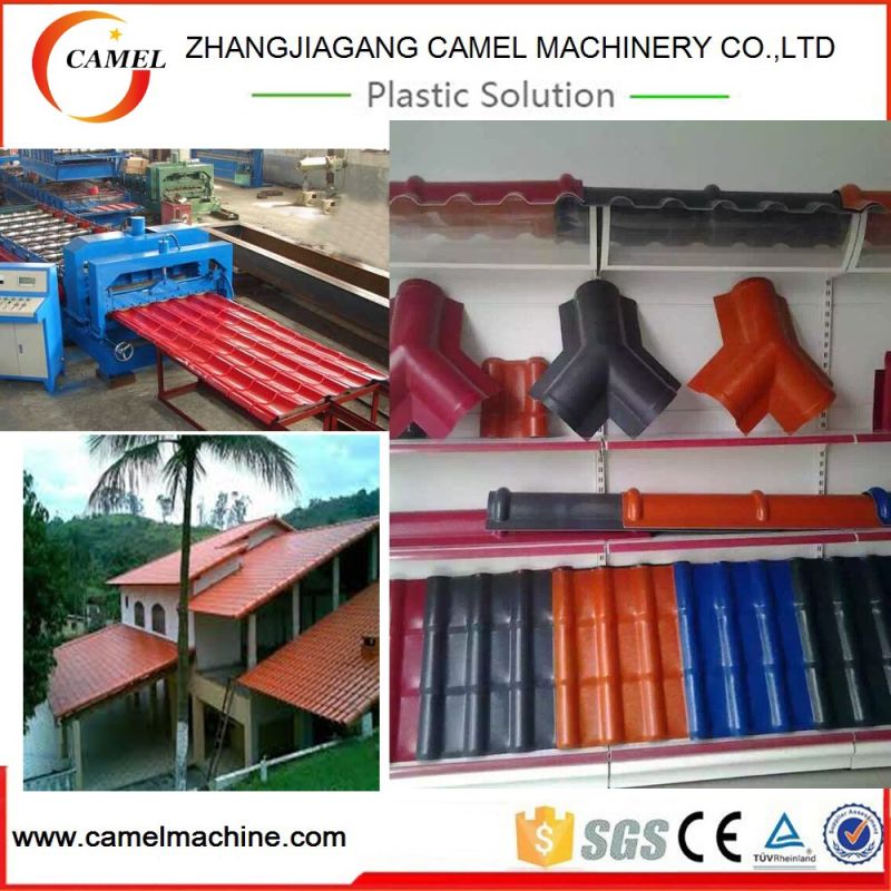 PVC Corrugated Roof Tile Extruder Plastic Sheet Making Machine