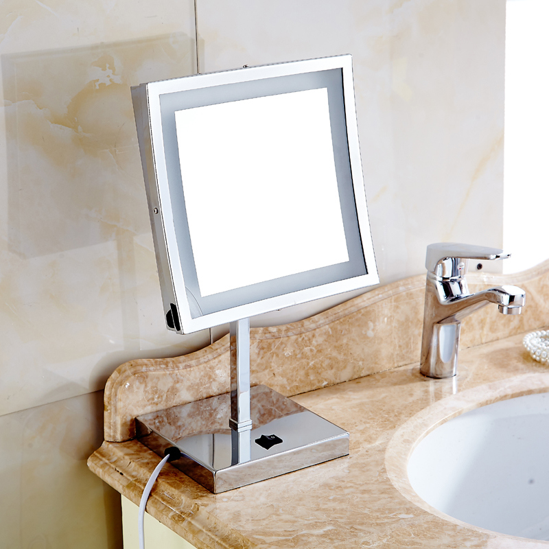 Table Bathroom LED Light Cosmetic Mirror 5089 LED Light Shaving Mirror 5089 LED Light Makeup Mirror