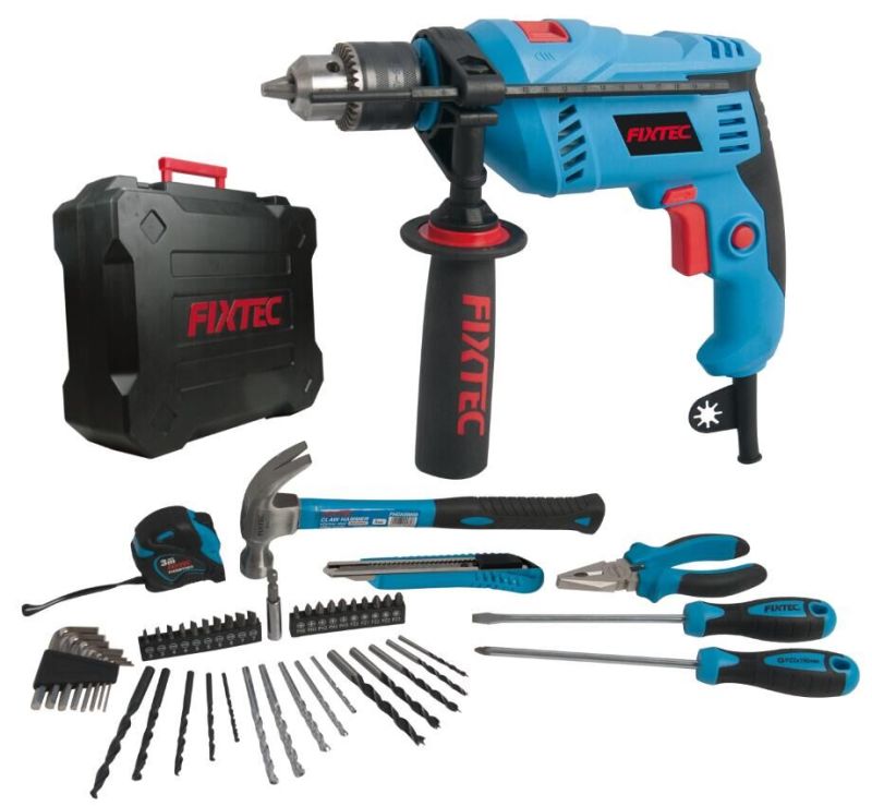 Fixtec 600W 13mm Electric Hand Impact Drill Kit