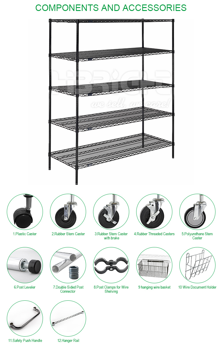 Chrome Plating Wire Storage Shelving Rack