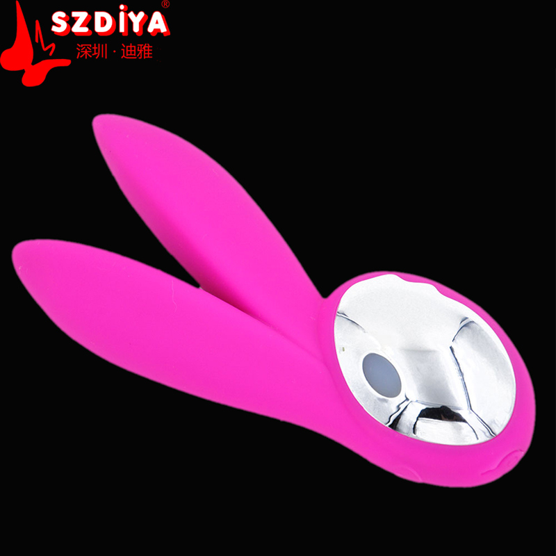 Wholesales Adult Toy Female Sex Rabbit G-Spot Silicone Dildo Vibrator (DYAST504)