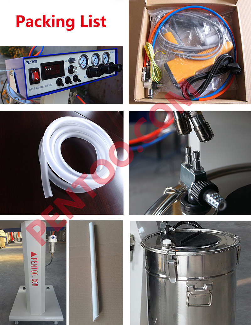 Powder Coating Spray Gun for Aluminum Profiles