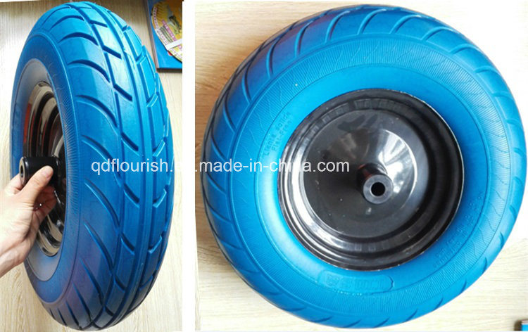 PU Foam Tyre 4.00-8 Wheel Solid Flat Free Tire