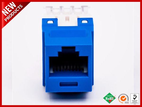 Press-fit CAT6 RJ45 Network Keystone Jack