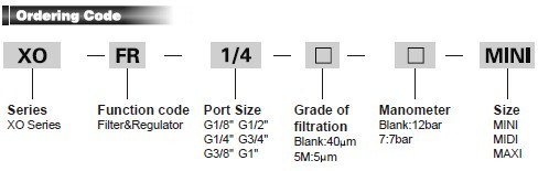 Air Source Treatment Units-Xofr Series (Festo filter regulator)