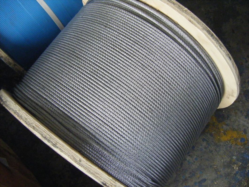 Reel Packaged 7X7 Galvanized Steel Wire Rope for Crane
