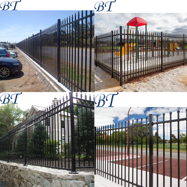 Rome Style Security Aluminum Outdor Cast Aluminum Metal Fence