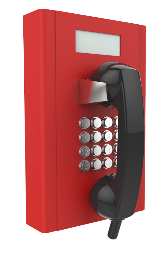 Vandal-Proof Bank Service Telephone, Rugged Hospital Telephone with LCD Display