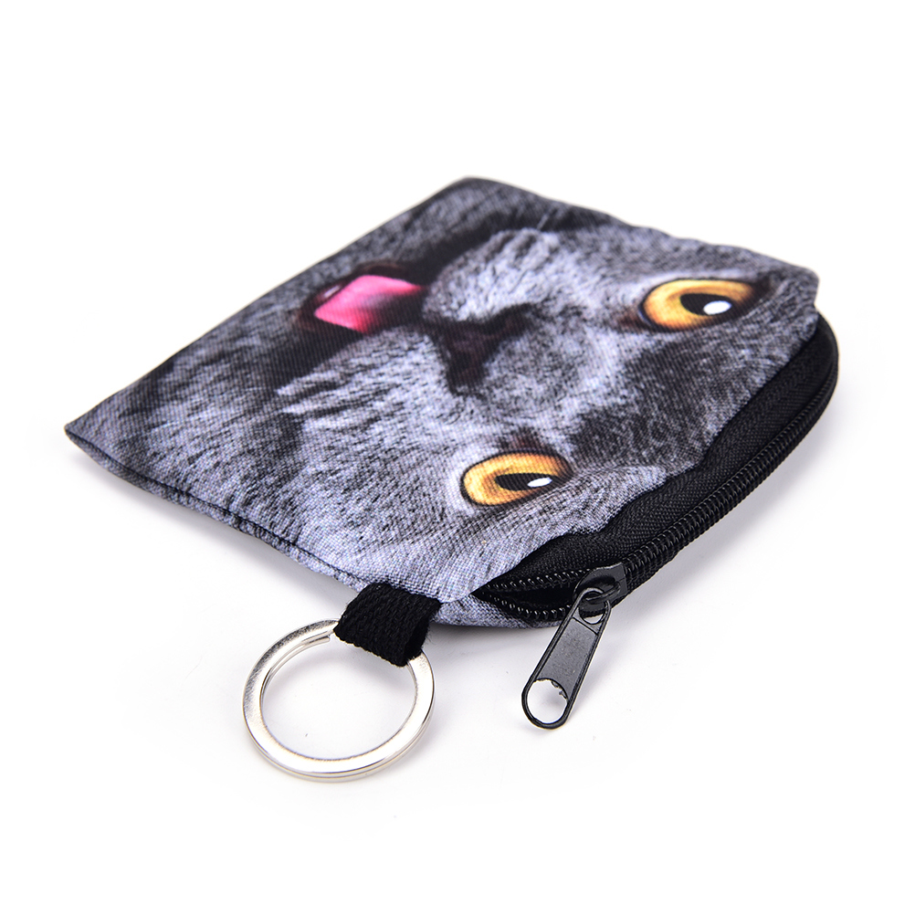 New PU Leather Cat Coin Purse Cute Kids Cartoon Wallet Kawaii Bag Coin Pouch Children Purse Holder Women Coin Wallet