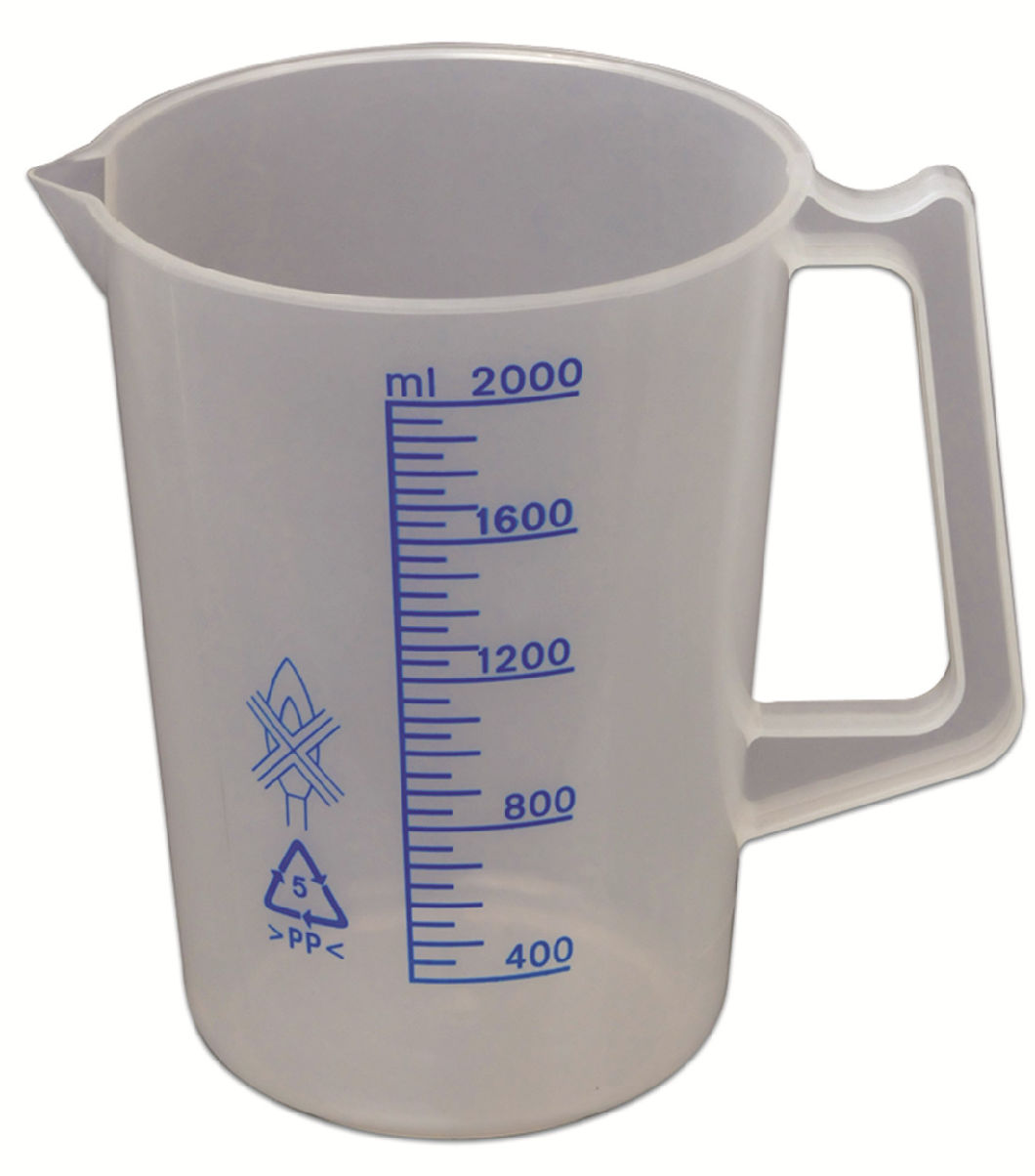 Plastic Beakers with Blue Printed Graduation (4007-0782)