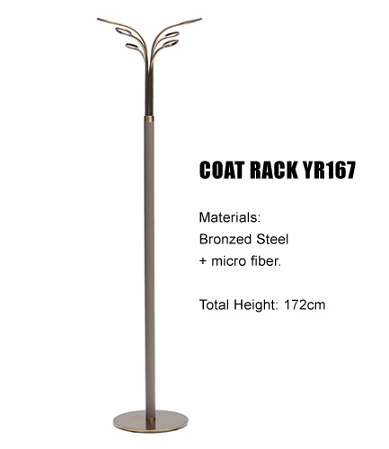 Light Luxury Simple Wing Shape Stand Coat Rack (YR167)