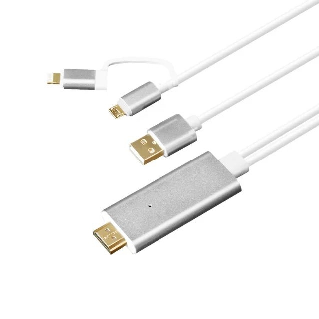 High Speed HDMI Cable for iPhone 5/5/6/6s/Samsung to TV