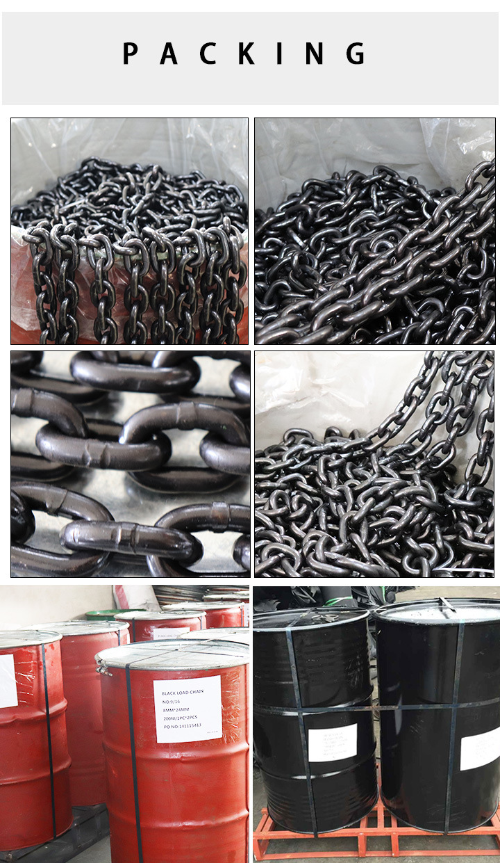 G80 Alloy Steel Lifting Link Chains 10mm for Lifting Hoist