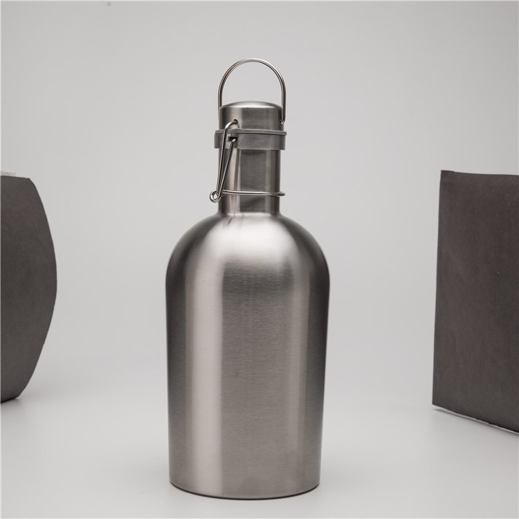 40oz 1L Stainless Steel Double Wall Cool Beer Growler Vacuum Flask