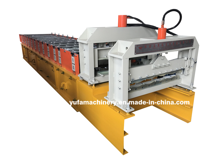 PPGI High Quality Hydraulic Cutting 800 Indonesia Hot Sell Step Tile Glazed Roofing Panel Machine