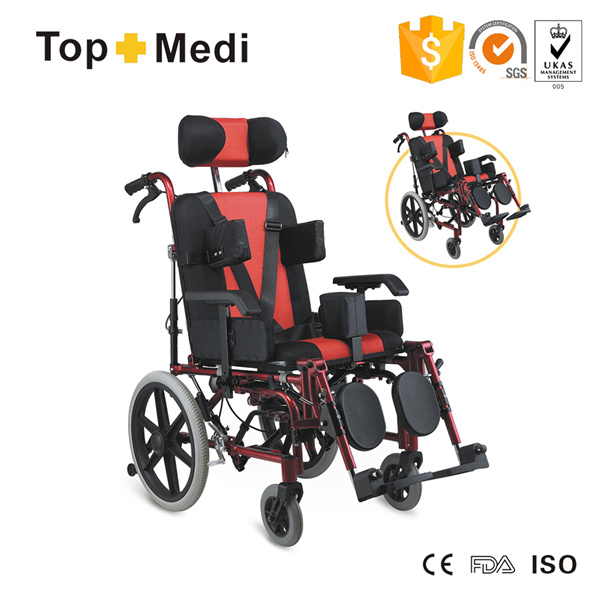 Hot Sale High End Manual Aluminum Wheelchair with High Back