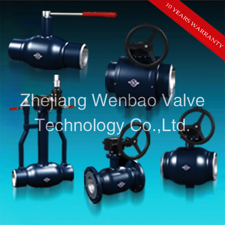 Zhejiang Fully Welded A106 Ball Valve with Handle for Gas