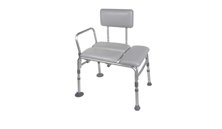 Hospital Adjustable Height Aluminum Transfer Bath Shower Bench