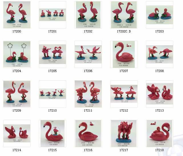 Polyresin Name Card Holder of Flamingo Gifts