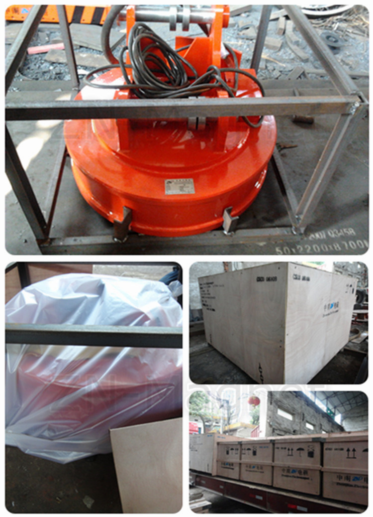 Steel Scrap Lifter Magnet for Excavator Installation Used in Scrap Yard Emw-165L