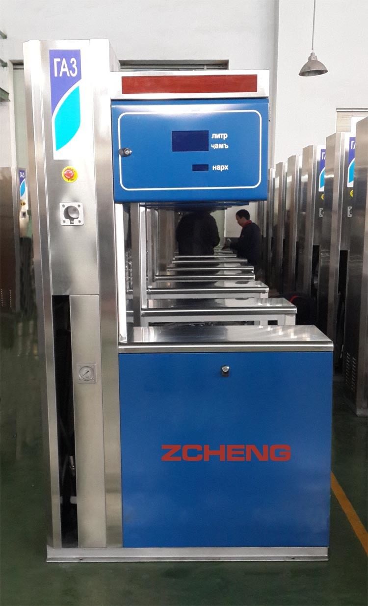 Zcheng Blue Color Double Nozzle LPG Dispenser
