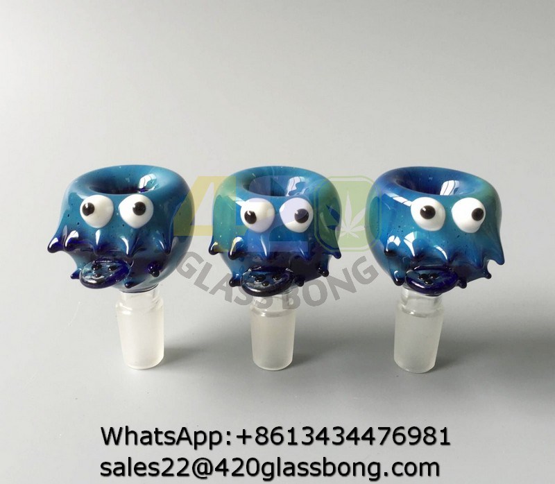 High-End Animal Cartoon Glass Bowls Adapter for Smoking Water Pipes