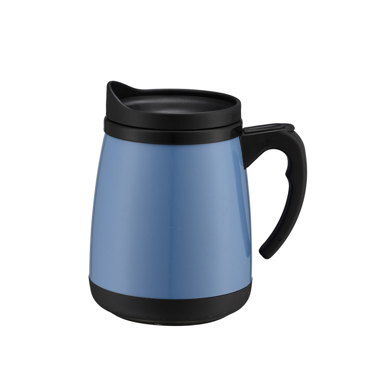 450ml Coffee Mug with Outside Plastic Inner Stainless Steel