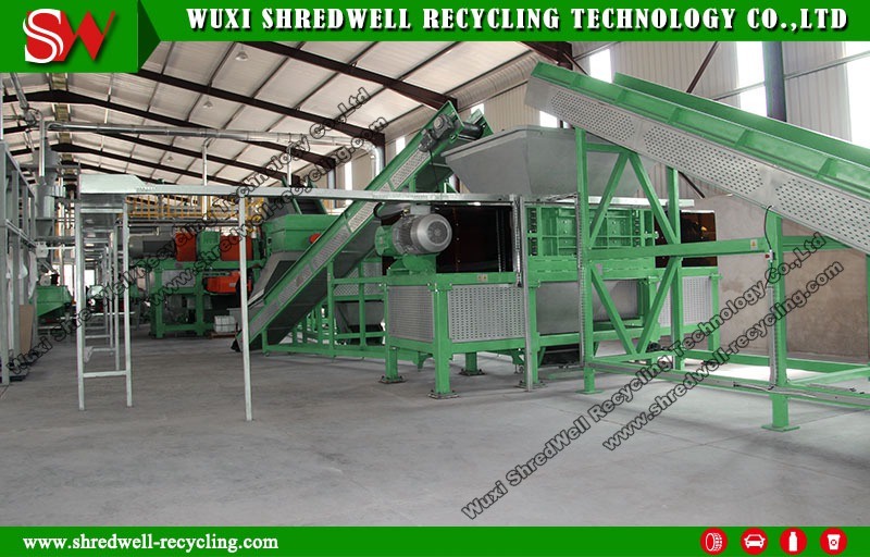 Double Shaft Crusher for Recycling Scrap/Waste Tire