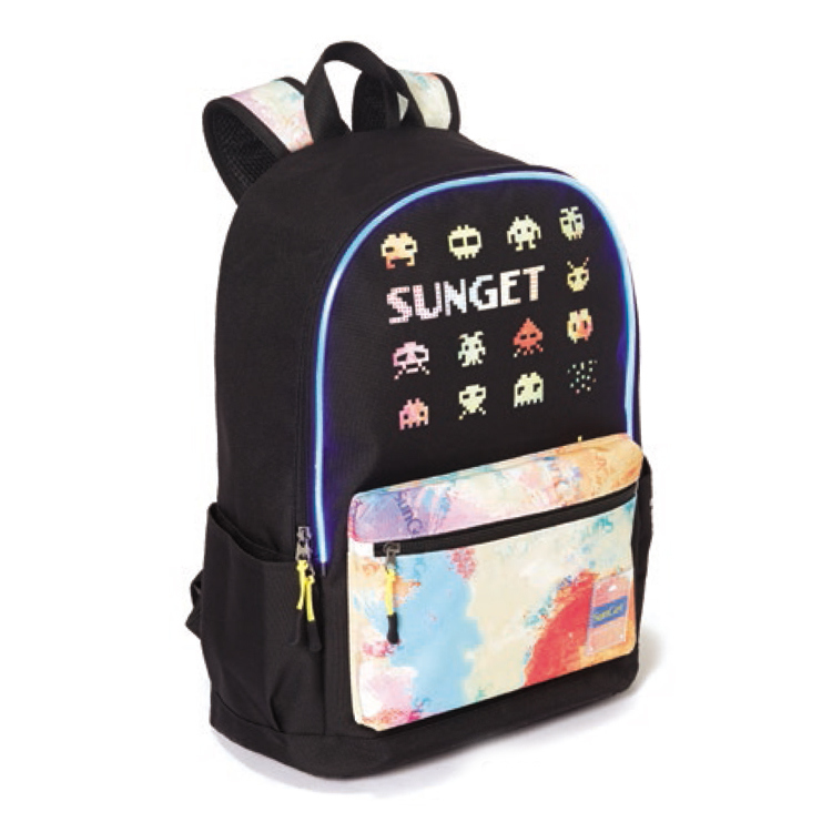 Fashion LED Laptop School Bag Student Backpack Bag