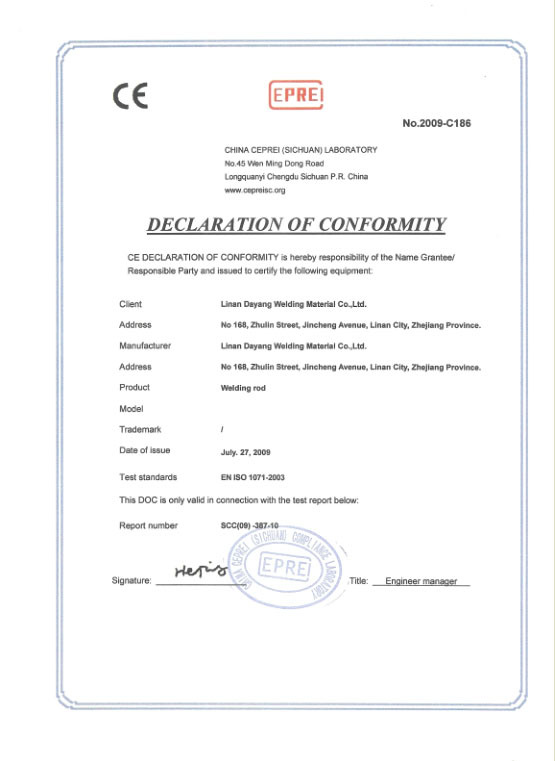 High Welding Efficiency Tungsten Electrode Wt20