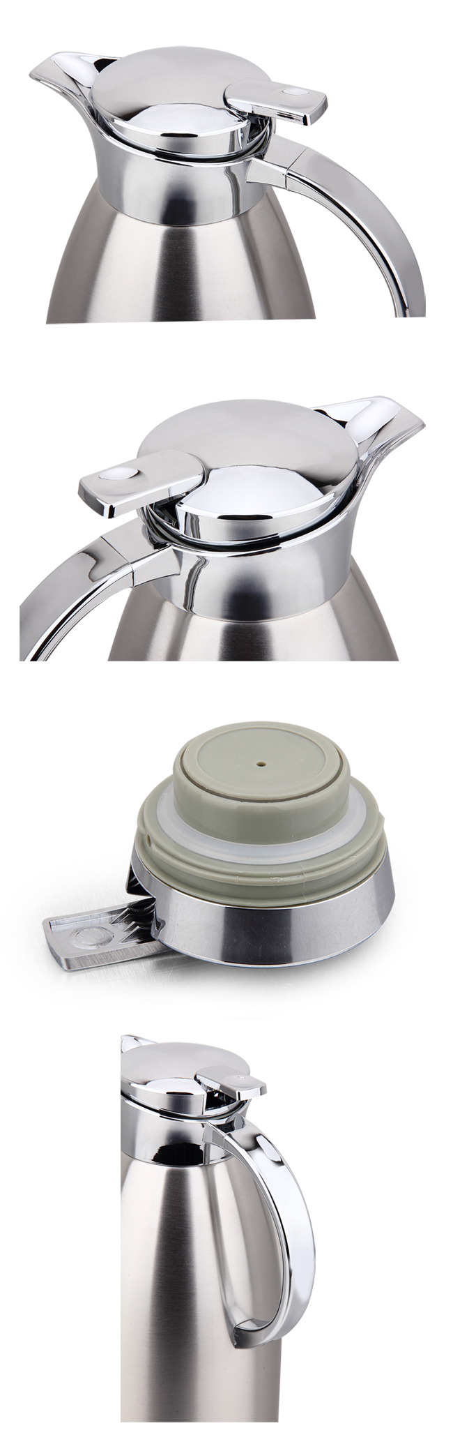 Poplular Stainless Steel Coffee Pot and Vacuum Kettle with Plastic Lid