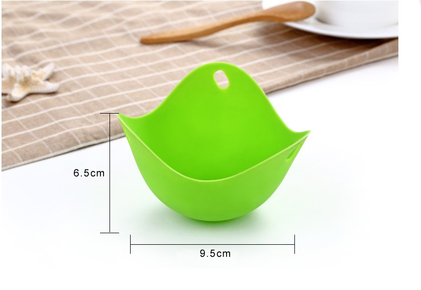 Microwave or Stovetop Egg Cooker Silicone Egg Poacher Cups