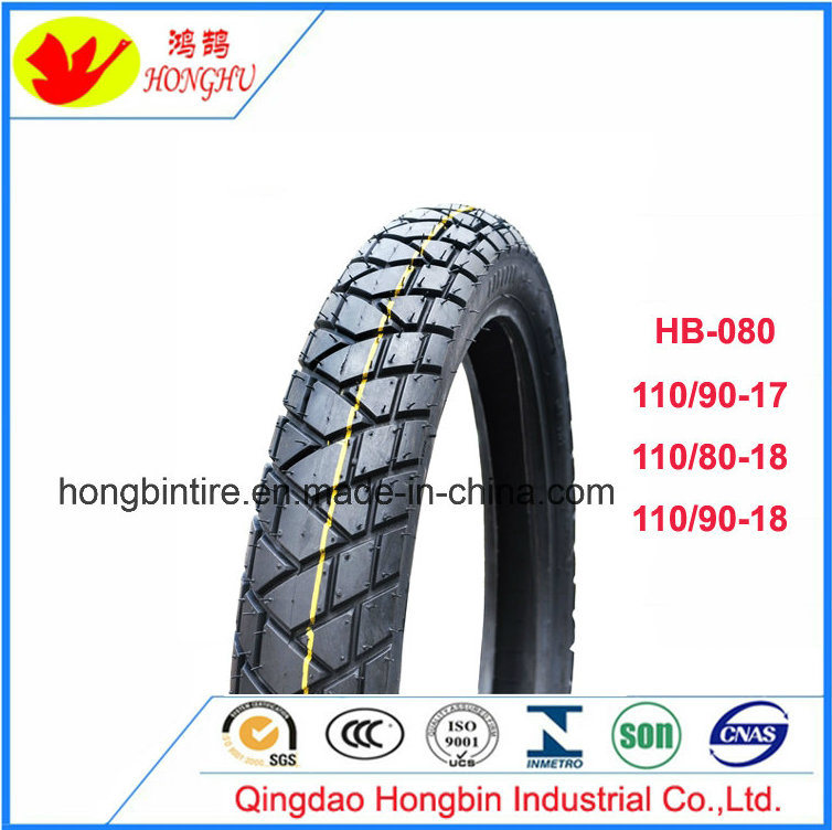 Tubeless Tyre for Motorcycle 110/80-17 120/80-17 Tl