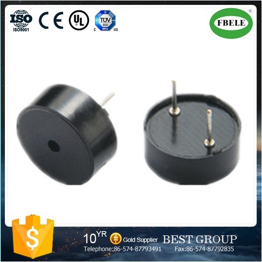 Black Round Piezoelectric Ceramic Buzzer (FBELE)