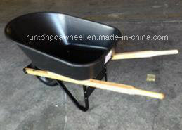 Wh6601 Heavy Duty Wood Handle Garden Wheelbarrow