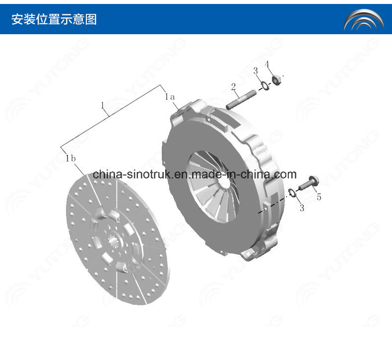 Original Clutch Cover for Yutong Kinglong Young Man