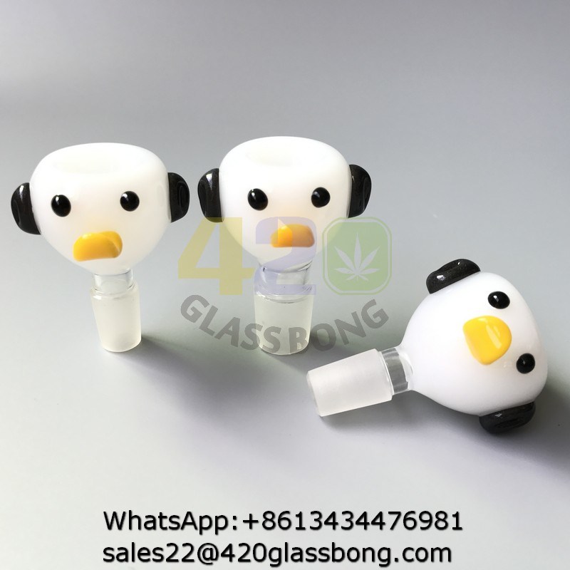 High-End Animal Cartoon Glass Bowls Adapter for Smoking Water Pipes